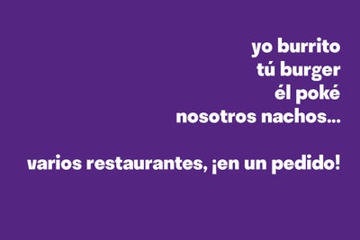 🍔🍕🌯 🍣 Food Market - ¡Pide a VARIOS restaurantes! en Madrid