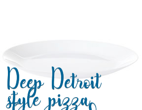 Deep Detroit style pizza Taquígraf Serra en Barcelona
