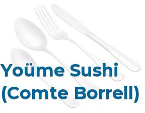 Youme Sushi Comte Borrell en Barcelona